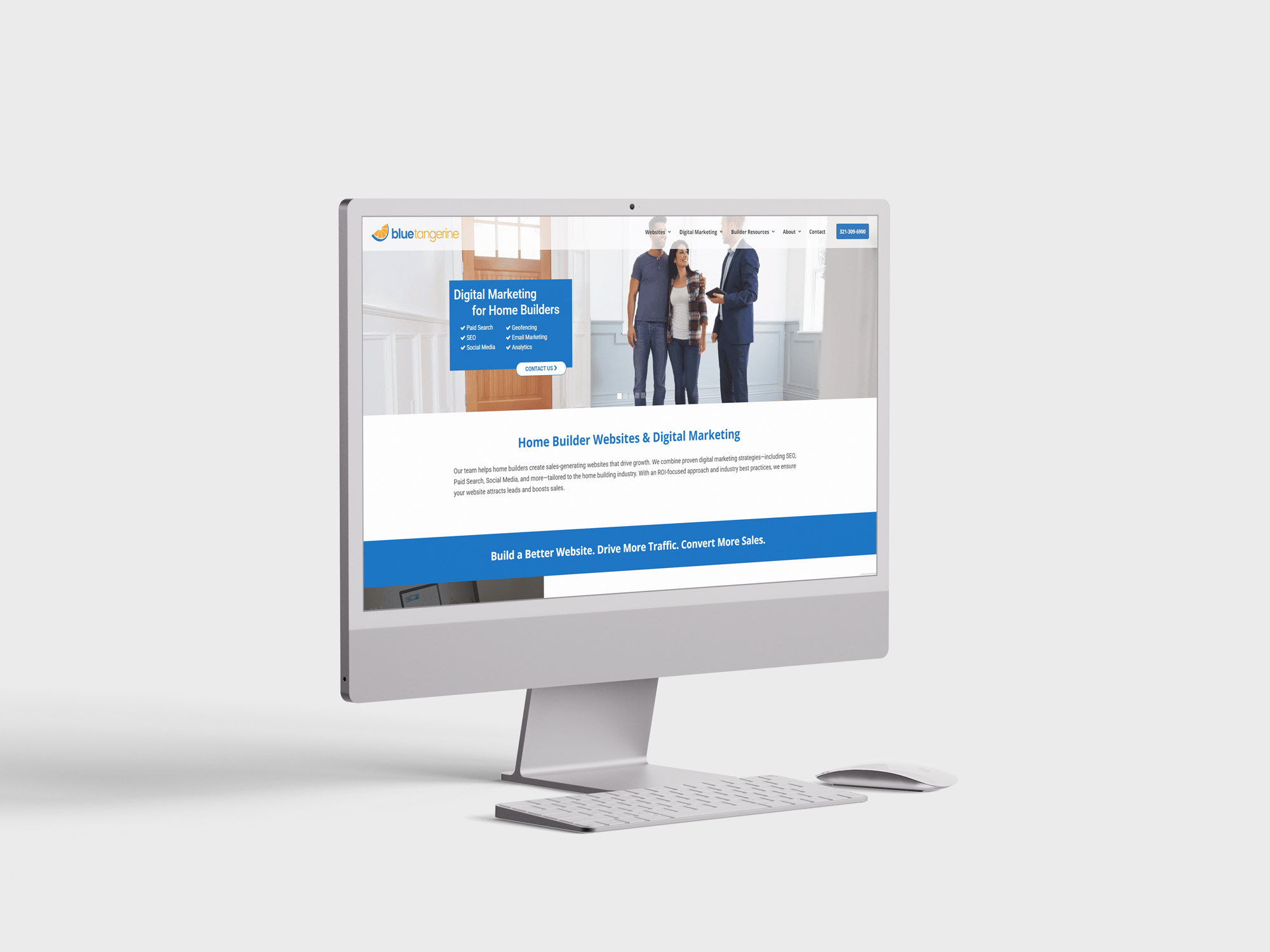 WordPress Development Blue Tangerine